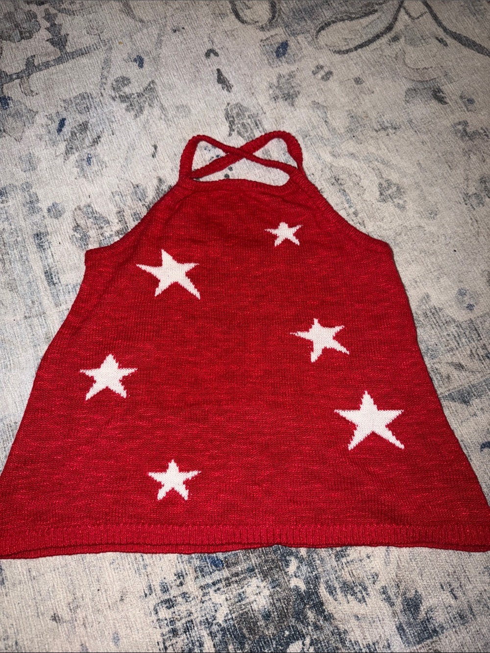 Freshman Red Knit Top